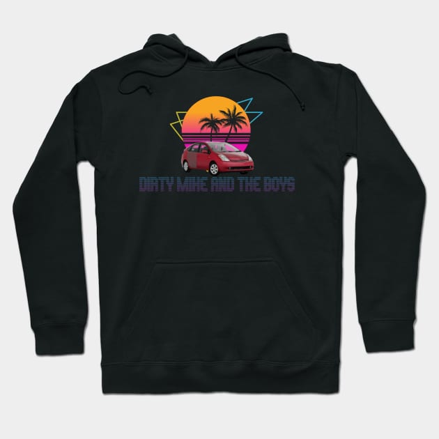 Dirty Mike and the Boys (Retrowave) Hoodie by CoorsFett